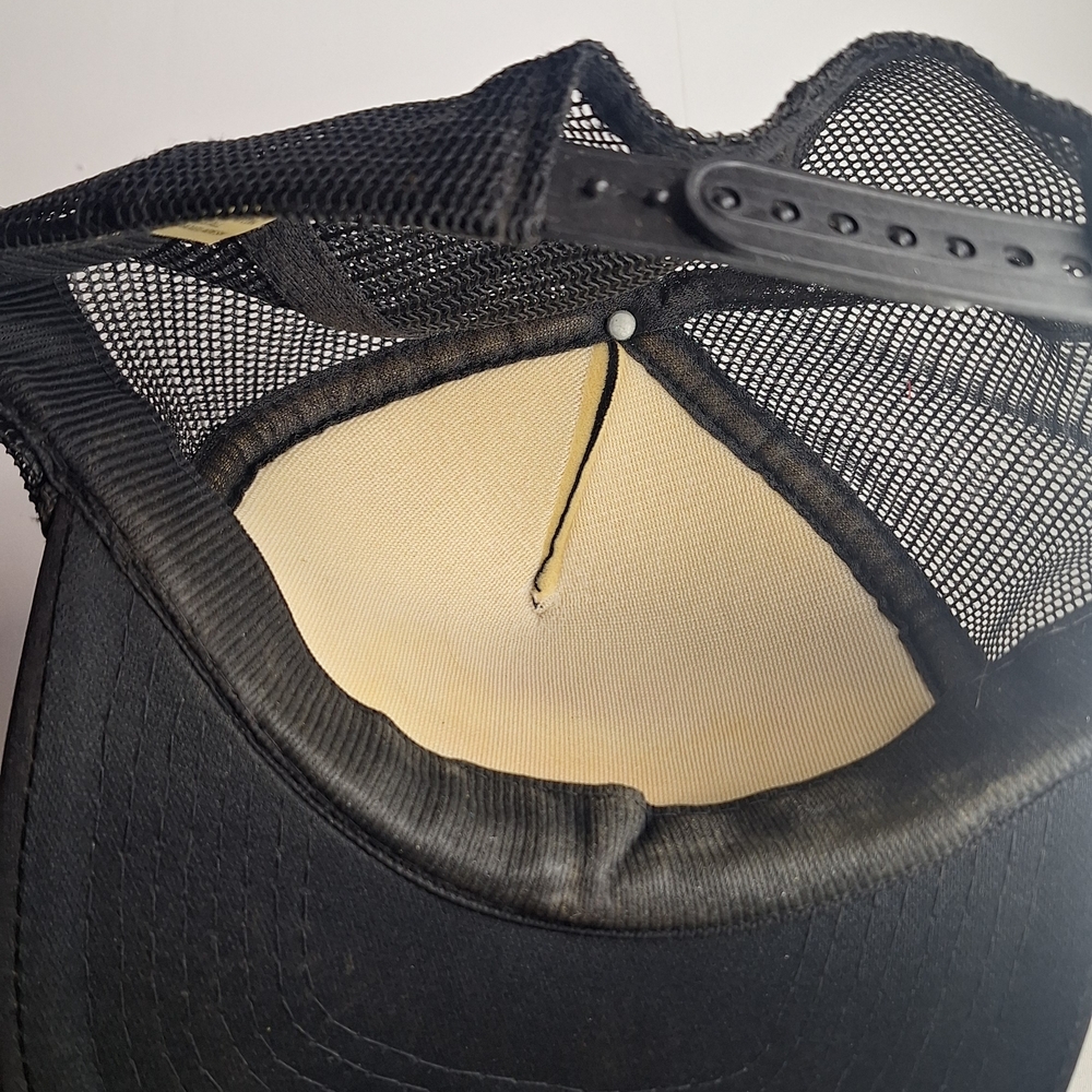 Harley-Davidson Black Trucker Hat with Orange Logo - Picture 5 of 6